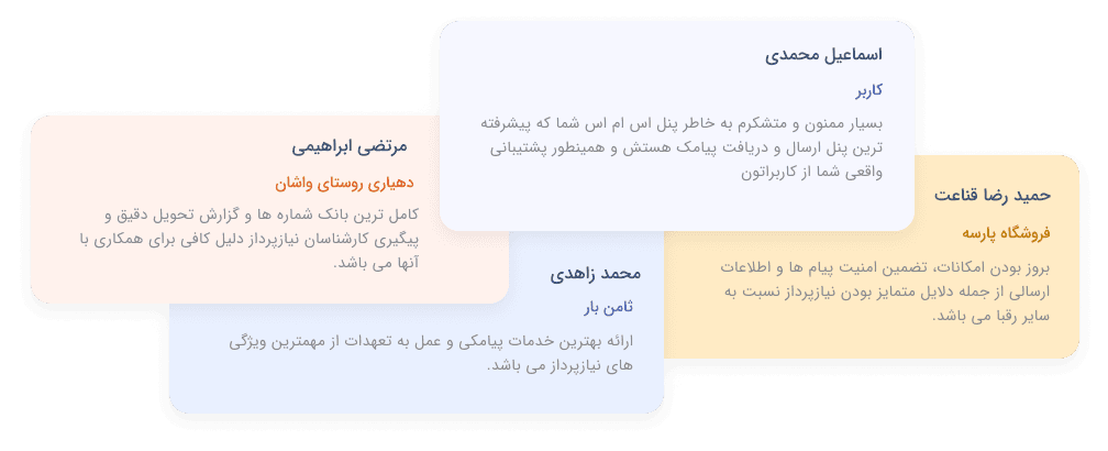 نظرات مشتریان نیازپرداز